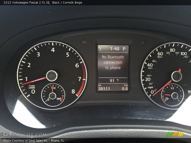 Black / Cornsilk Beige 2013 Volkswagen Passat 2.5L SE