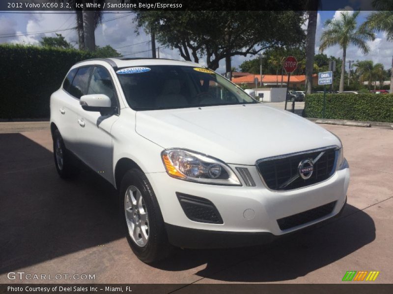 Ice White / Sandstone Beige/Espresso 2012 Volvo XC60 3.2