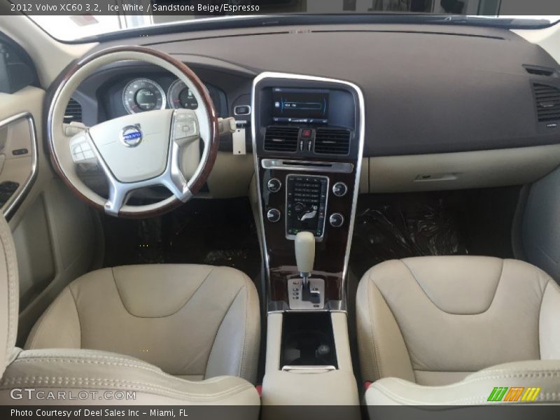 Ice White / Sandstone Beige/Espresso 2012 Volvo XC60 3.2