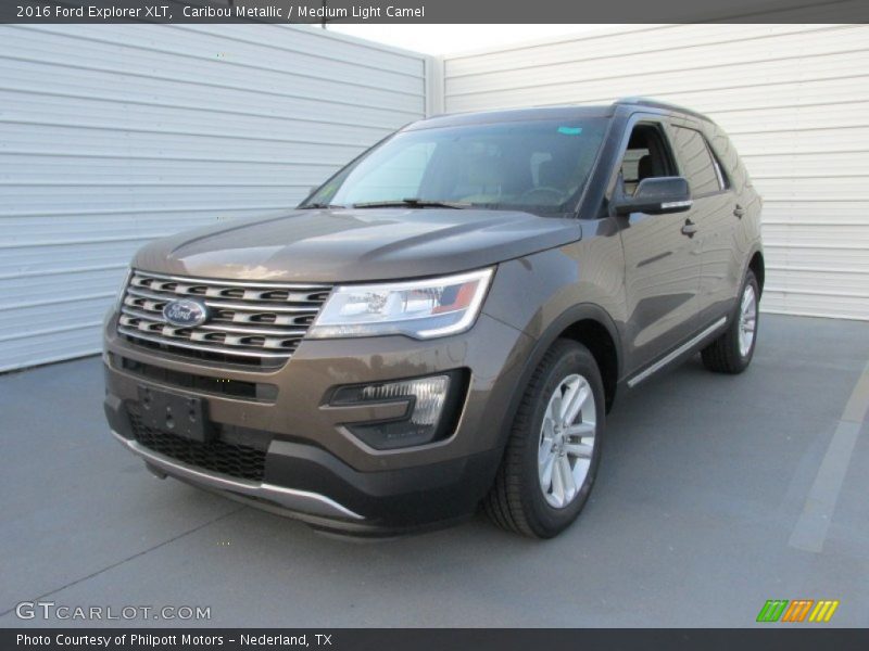 Caribou Metallic / Medium Light Camel 2016 Ford Explorer XLT