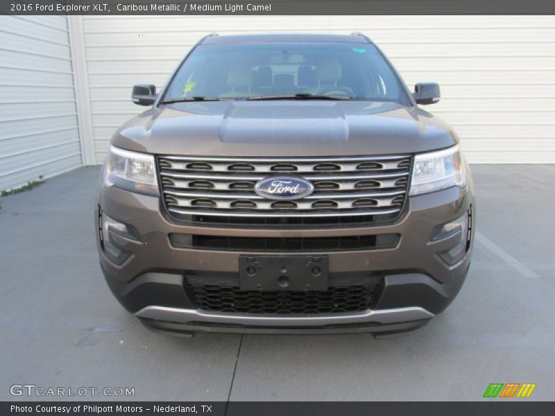 Caribou Metallic / Medium Light Camel 2016 Ford Explorer XLT