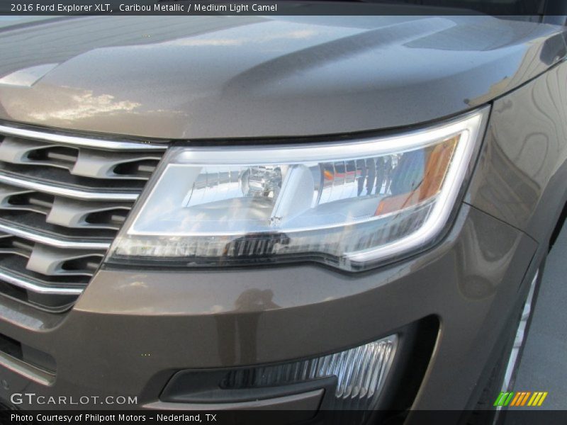 Caribou Metallic / Medium Light Camel 2016 Ford Explorer XLT
