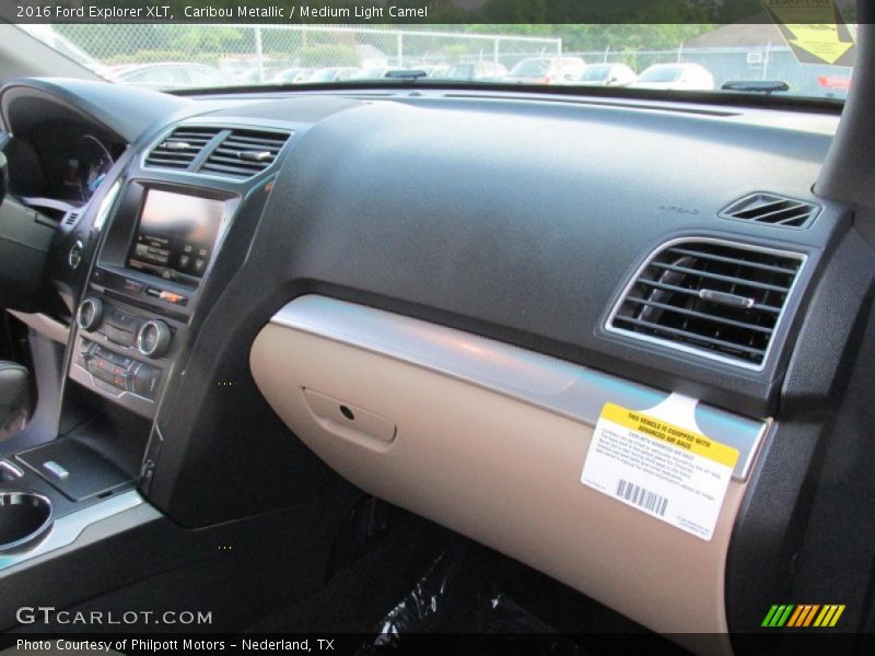 Caribou Metallic / Medium Light Camel 2016 Ford Explorer XLT