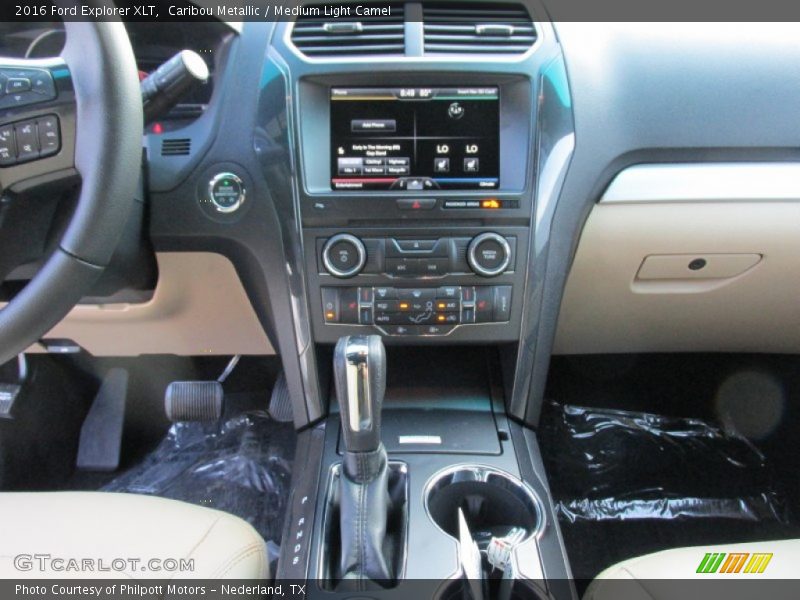 Caribou Metallic / Medium Light Camel 2016 Ford Explorer XLT