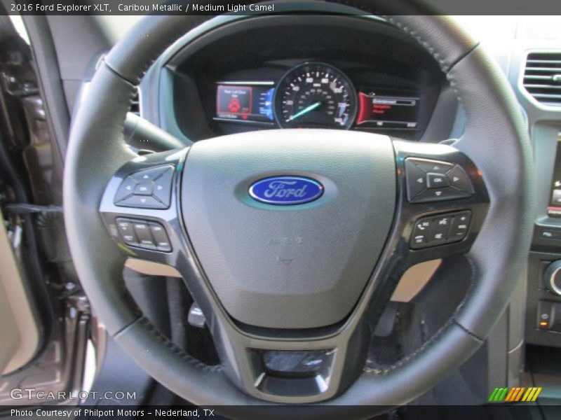 Caribou Metallic / Medium Light Camel 2016 Ford Explorer XLT
