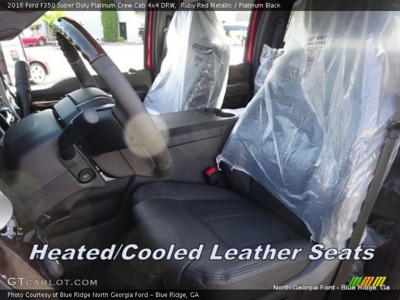 Ruby Red Metallic / Platinum Black 2016 Ford F350 Super Duty Platinum Crew Cab 4x4 DRW