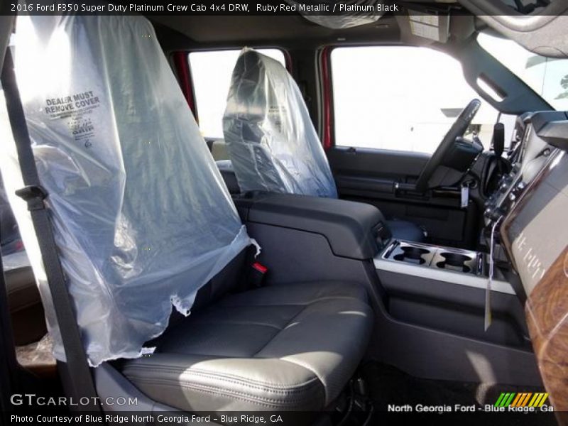 Ruby Red Metallic / Platinum Black 2016 Ford F350 Super Duty Platinum Crew Cab 4x4 DRW