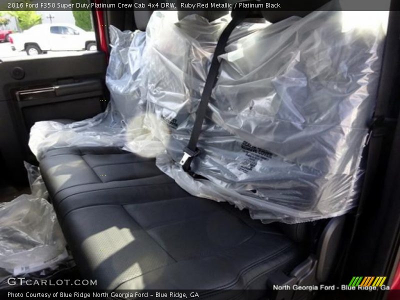 Ruby Red Metallic / Platinum Black 2016 Ford F350 Super Duty Platinum Crew Cab 4x4 DRW