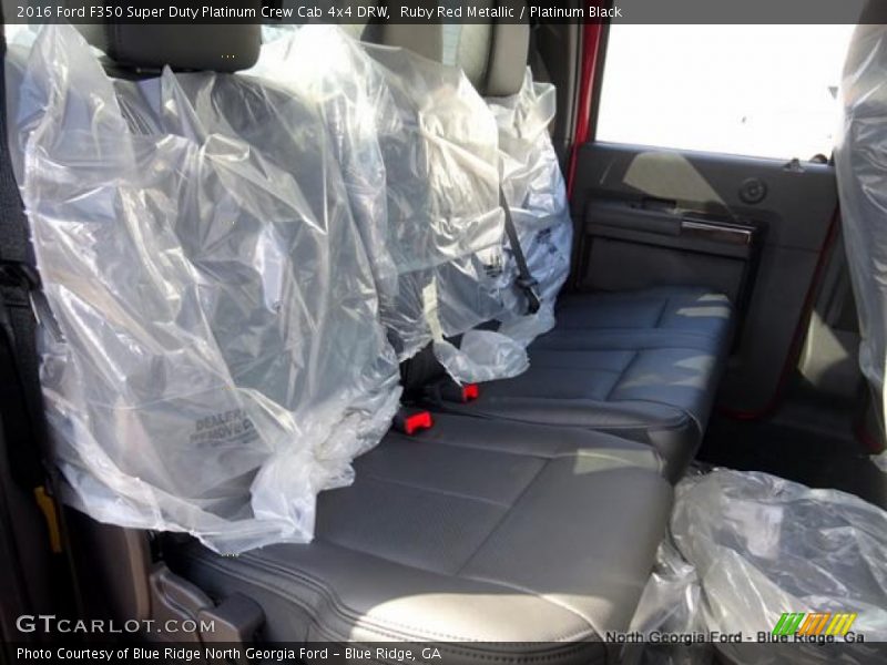 Ruby Red Metallic / Platinum Black 2016 Ford F350 Super Duty Platinum Crew Cab 4x4 DRW