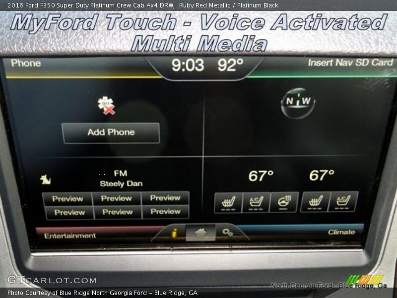 Ruby Red Metallic / Platinum Black 2016 Ford F350 Super Duty Platinum Crew Cab 4x4 DRW