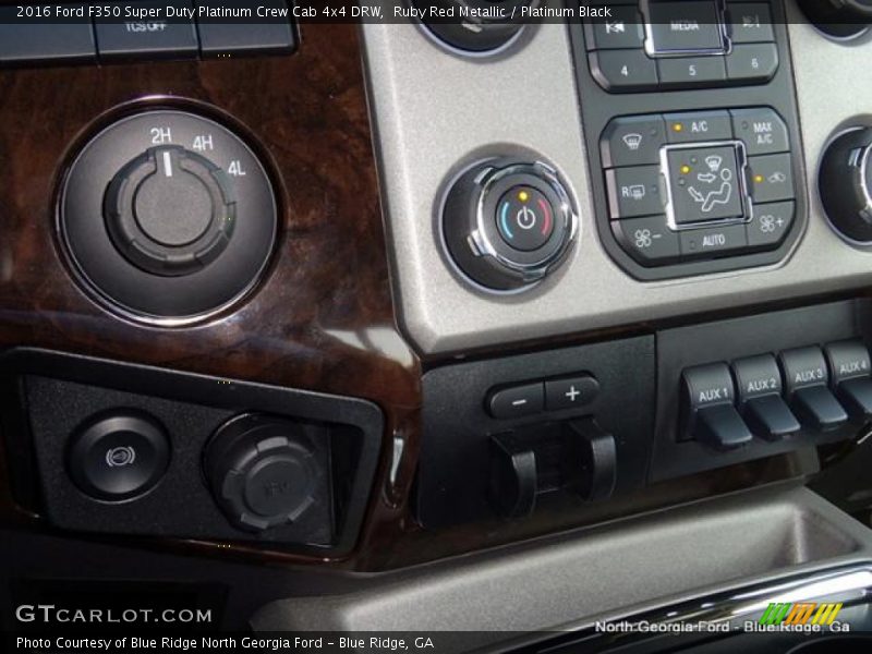 Ruby Red Metallic / Platinum Black 2016 Ford F350 Super Duty Platinum Crew Cab 4x4 DRW