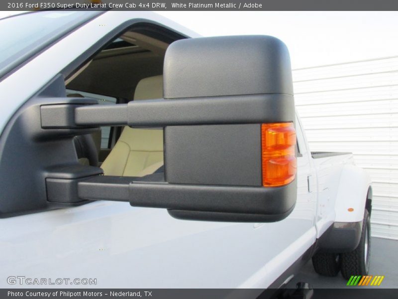 White Platinum Metallic / Adobe 2016 Ford F350 Super Duty Lariat Crew Cab 4x4 DRW