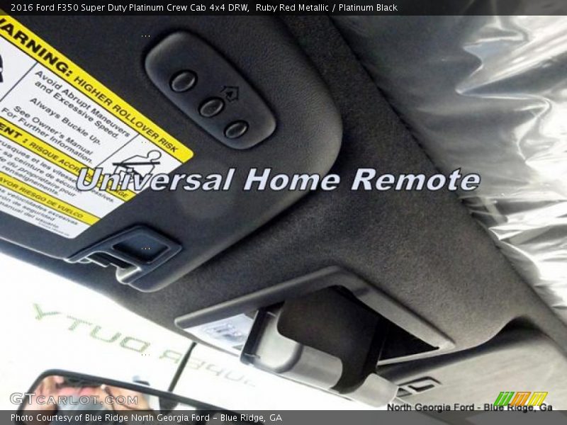 Ruby Red Metallic / Platinum Black 2016 Ford F350 Super Duty Platinum Crew Cab 4x4 DRW