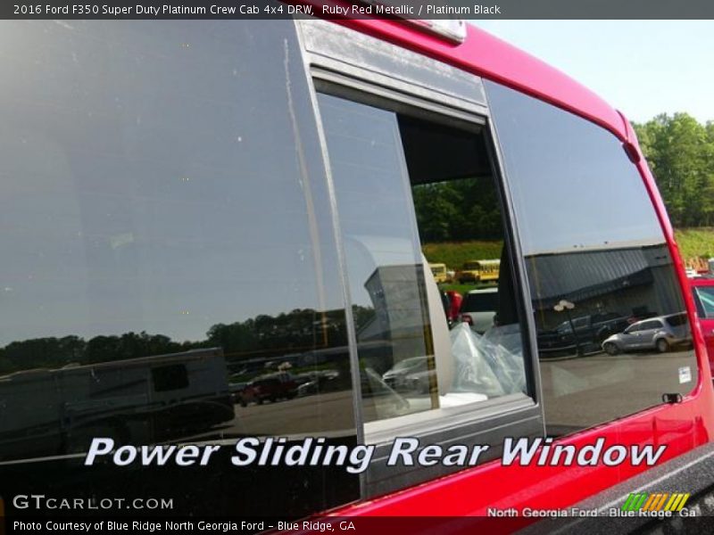 Ruby Red Metallic / Platinum Black 2016 Ford F350 Super Duty Platinum Crew Cab 4x4 DRW