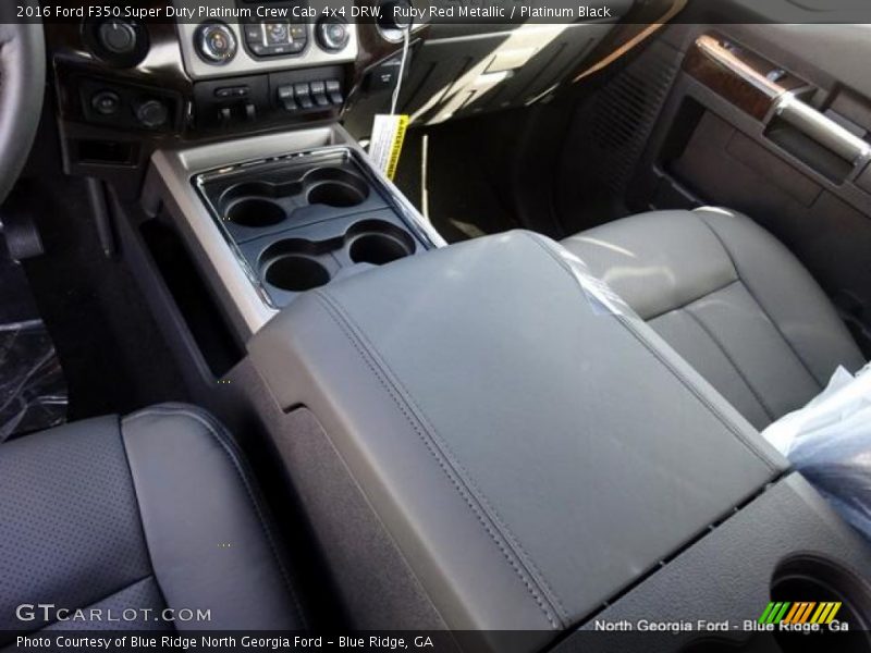 Ruby Red Metallic / Platinum Black 2016 Ford F350 Super Duty Platinum Crew Cab 4x4 DRW