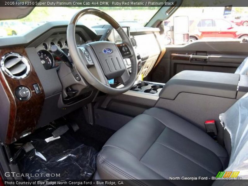 Ruby Red Metallic / Platinum Black 2016 Ford F350 Super Duty Platinum Crew Cab 4x4 DRW
