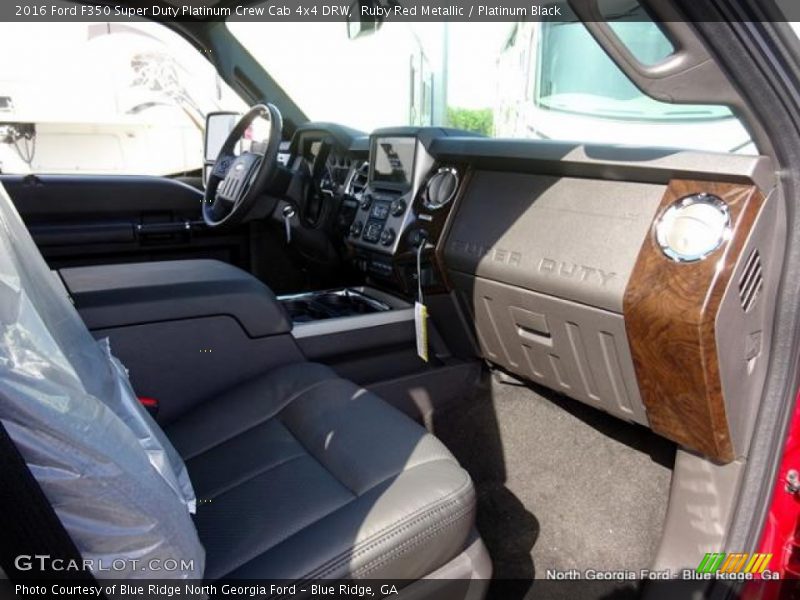 Ruby Red Metallic / Platinum Black 2016 Ford F350 Super Duty Platinum Crew Cab 4x4 DRW