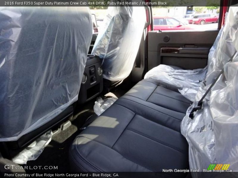 Ruby Red Metallic / Platinum Black 2016 Ford F350 Super Duty Platinum Crew Cab 4x4 DRW