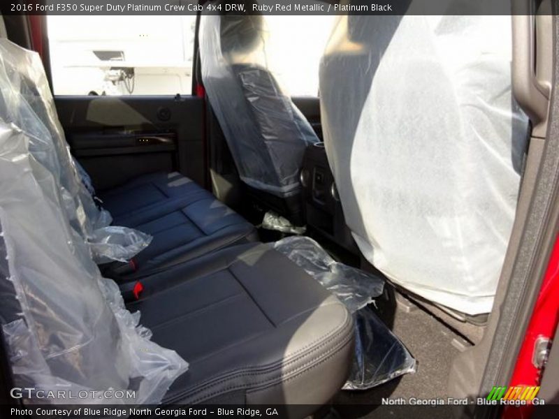 Ruby Red Metallic / Platinum Black 2016 Ford F350 Super Duty Platinum Crew Cab 4x4 DRW