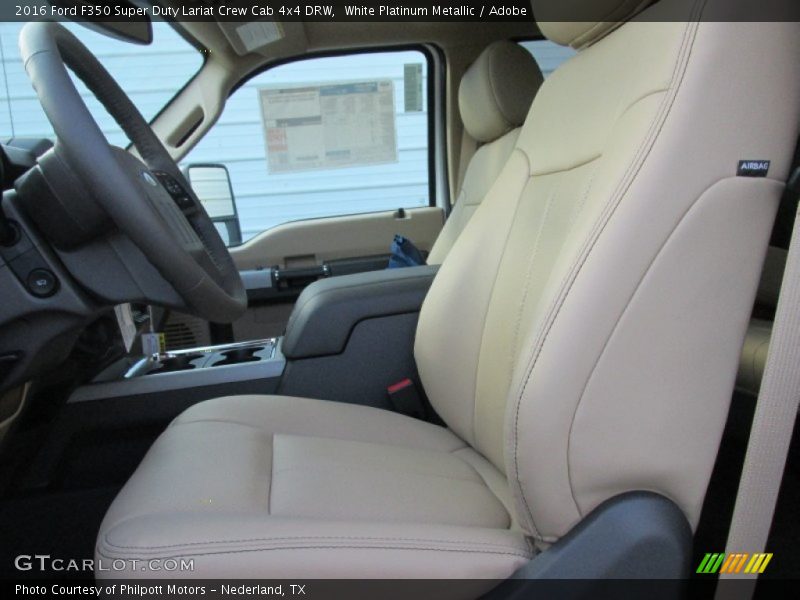  2016 F350 Super Duty Lariat Crew Cab 4x4 DRW Adobe Interior
