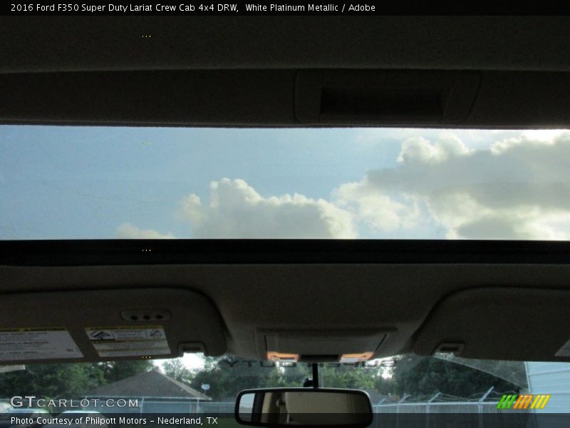White Platinum Metallic / Adobe 2016 Ford F350 Super Duty Lariat Crew Cab 4x4 DRW