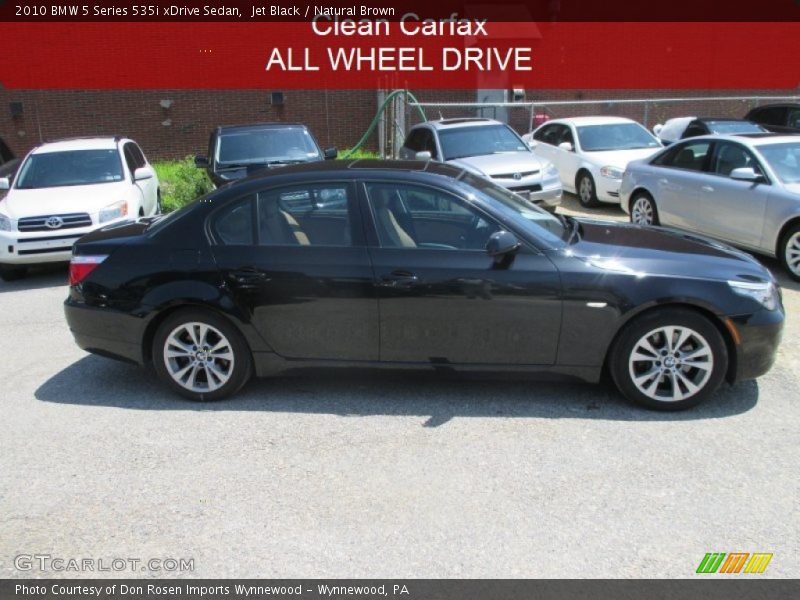 Jet Black / Natural Brown 2010 BMW 5 Series 535i xDrive Sedan