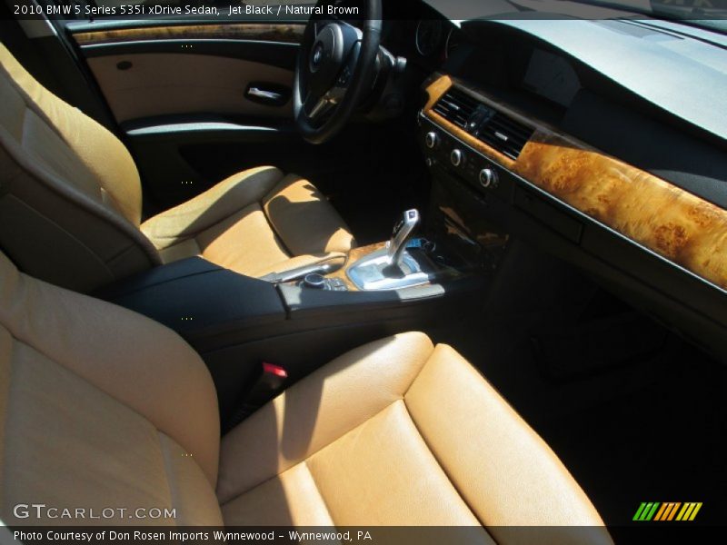 Jet Black / Natural Brown 2010 BMW 5 Series 535i xDrive Sedan