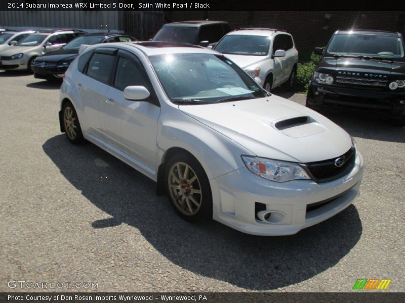 Satin White Pearl / Black 2014 Subaru Impreza WRX Limited 5 Door