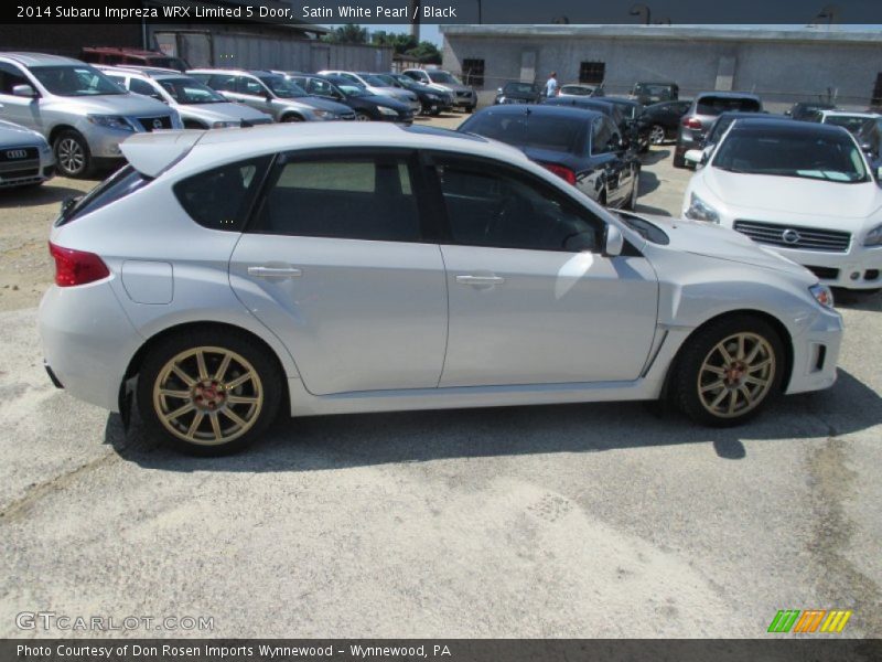 Satin White Pearl / Black 2014 Subaru Impreza WRX Limited 5 Door