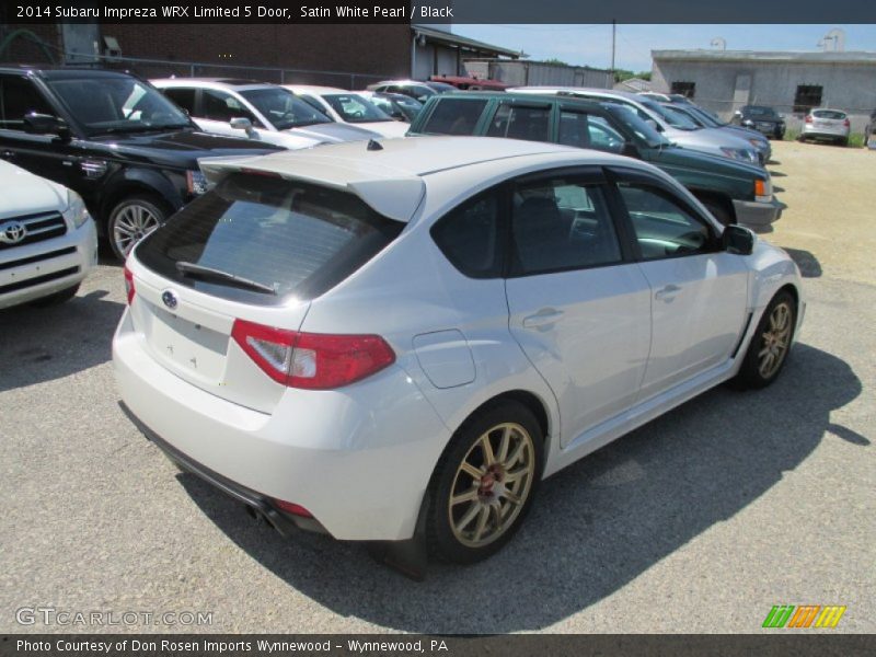 Satin White Pearl / Black 2014 Subaru Impreza WRX Limited 5 Door