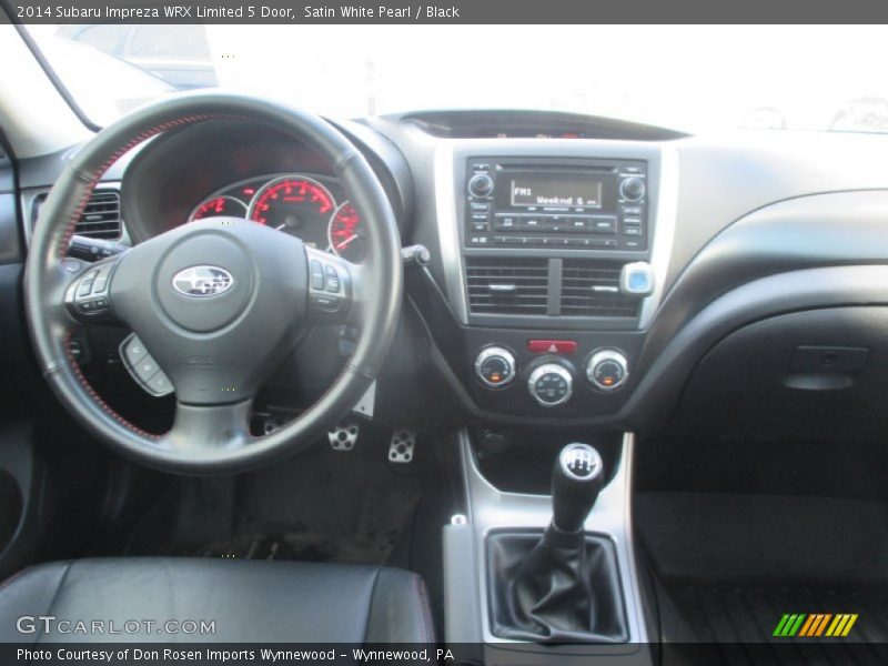Satin White Pearl / Black 2014 Subaru Impreza WRX Limited 5 Door