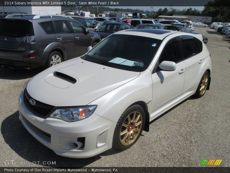 Satin White Pearl / Black 2014 Subaru Impreza WRX Limited 5 Door