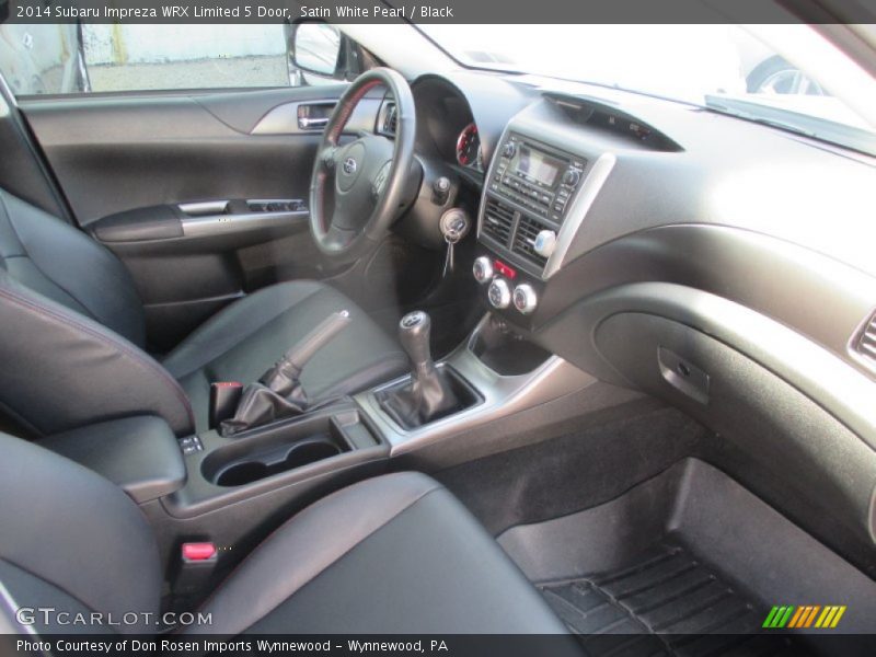 Satin White Pearl / Black 2014 Subaru Impreza WRX Limited 5 Door