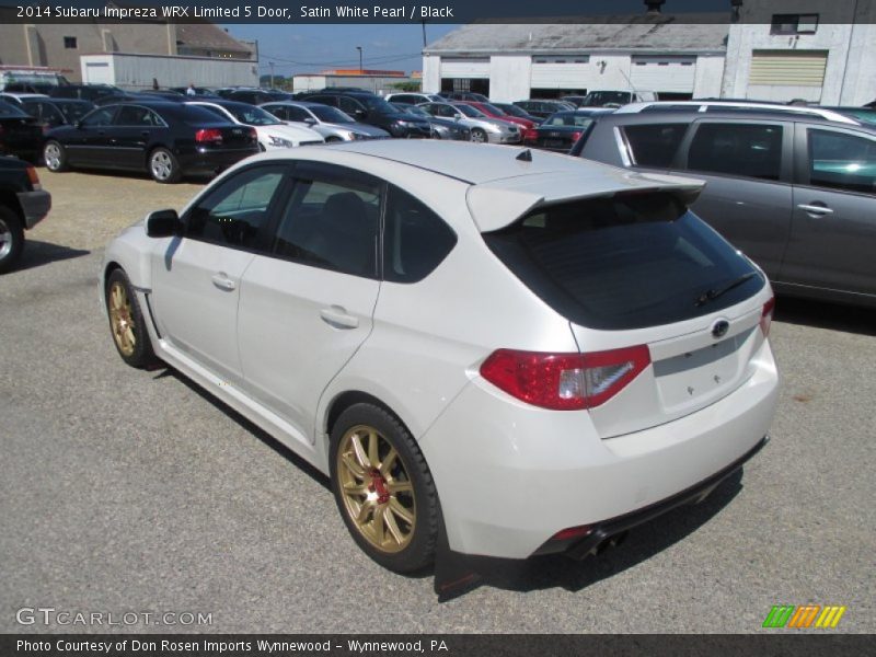 Satin White Pearl / Black 2014 Subaru Impreza WRX Limited 5 Door