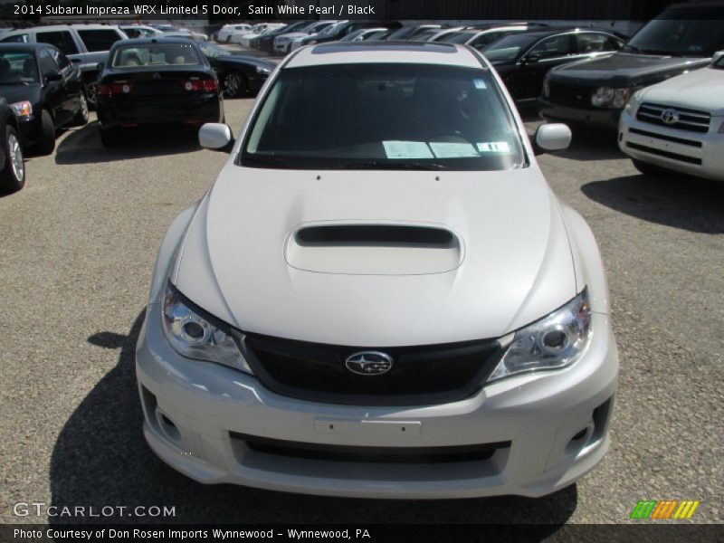 Satin White Pearl / Black 2014 Subaru Impreza WRX Limited 5 Door