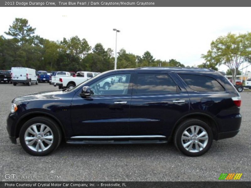 True Blue Pearl / Dark Graystone/Medium Graystone 2013 Dodge Durango Crew