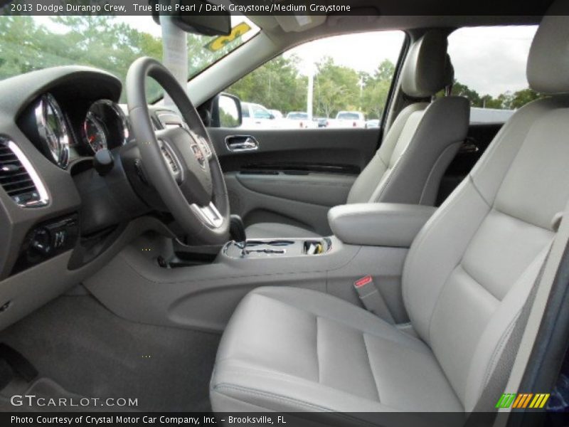 True Blue Pearl / Dark Graystone/Medium Graystone 2013 Dodge Durango Crew