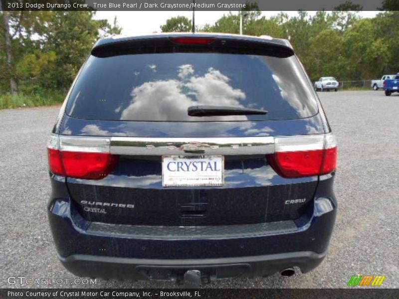 True Blue Pearl / Dark Graystone/Medium Graystone 2013 Dodge Durango Crew