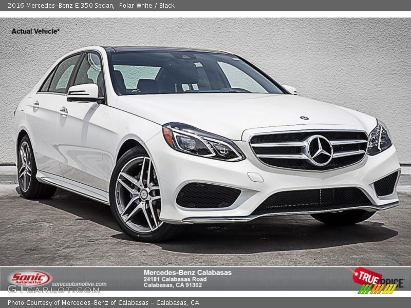 Polar White / Black 2016 Mercedes-Benz E 350 Sedan