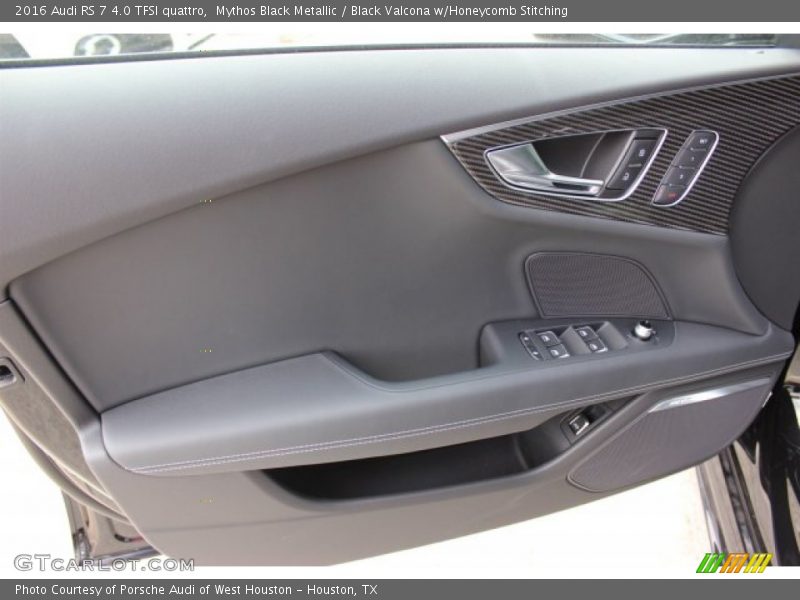 Mythos Black Metallic / Black Valcona w/Honeycomb Stitching 2016 Audi RS 7 4.0 TFSI quattro