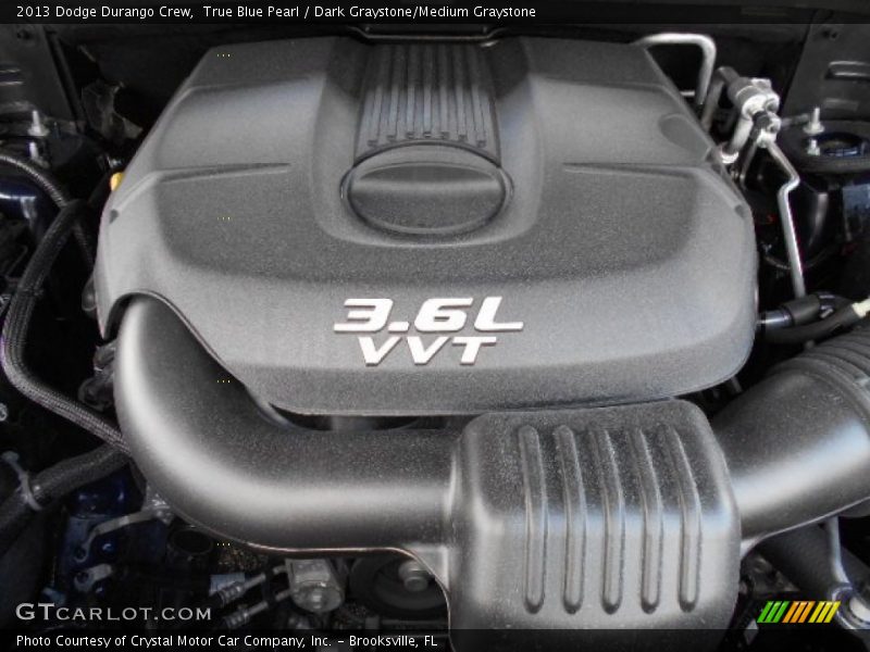 True Blue Pearl / Dark Graystone/Medium Graystone 2013 Dodge Durango Crew