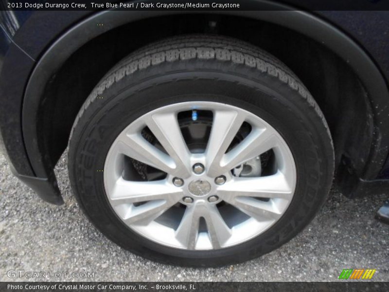 True Blue Pearl / Dark Graystone/Medium Graystone 2013 Dodge Durango Crew