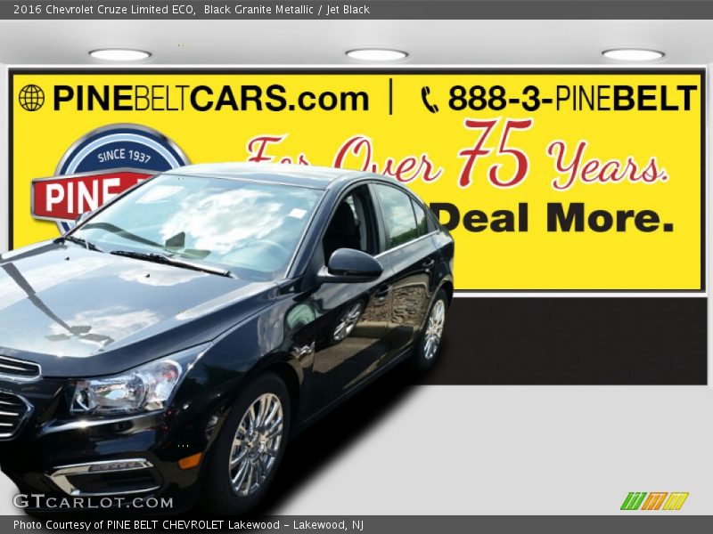 Black Granite Metallic / Jet Black 2016 Chevrolet Cruze Limited ECO