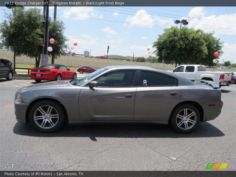 Tungsten Metallic / Black/Light Frost Beige 2012 Dodge Charger SXT