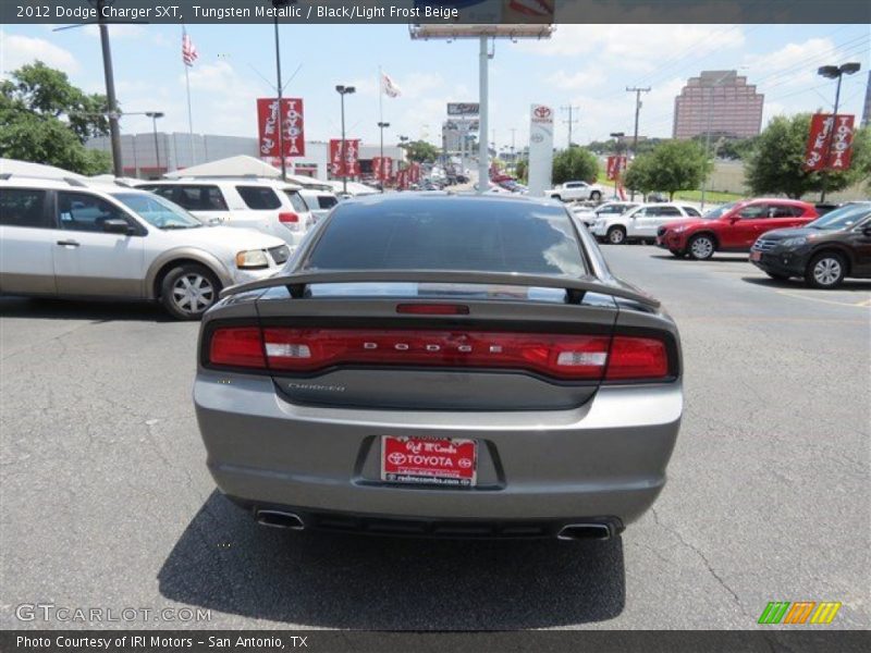 Tungsten Metallic / Black/Light Frost Beige 2012 Dodge Charger SXT