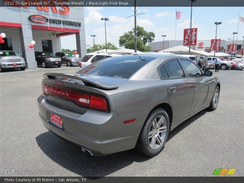 Tungsten Metallic / Black/Light Frost Beige 2012 Dodge Charger SXT