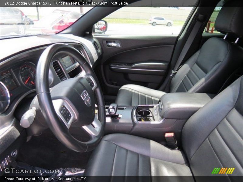 Tungsten Metallic / Black/Light Frost Beige 2012 Dodge Charger SXT