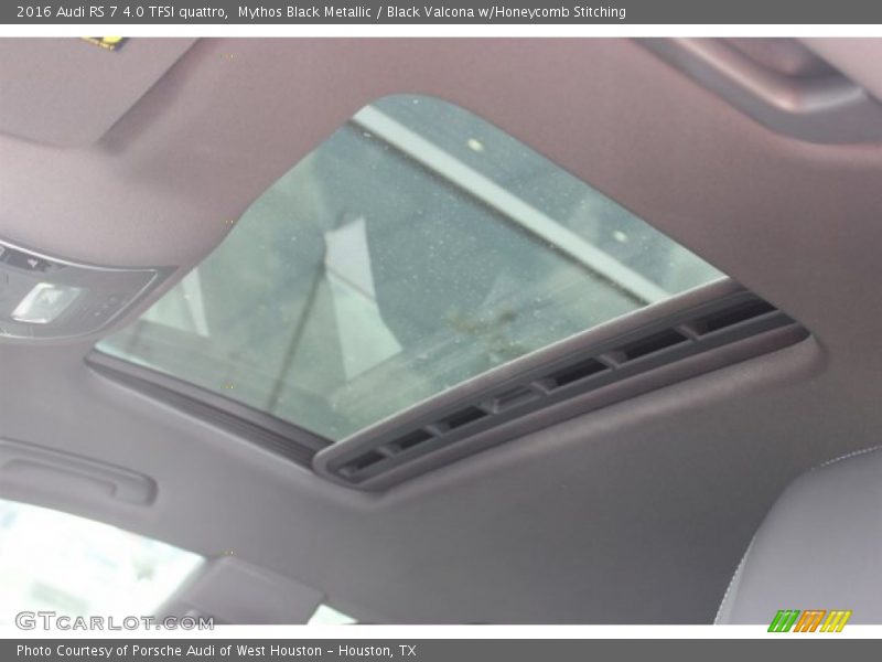 Mythos Black Metallic / Black Valcona w/Honeycomb Stitching 2016 Audi RS 7 4.0 TFSI quattro