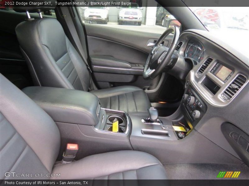 Tungsten Metallic / Black/Light Frost Beige 2012 Dodge Charger SXT