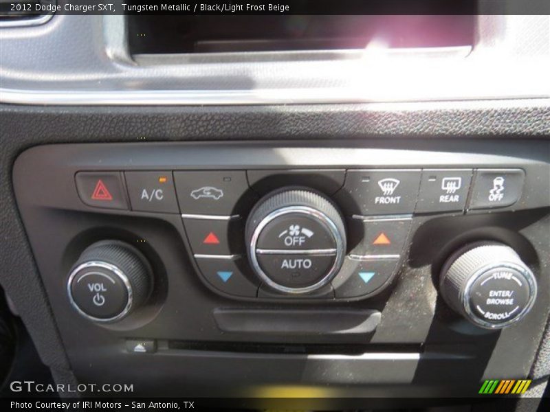 Tungsten Metallic / Black/Light Frost Beige 2012 Dodge Charger SXT